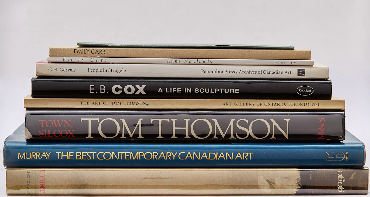Books and Reference, Nine Canadian Art Books, nine books
