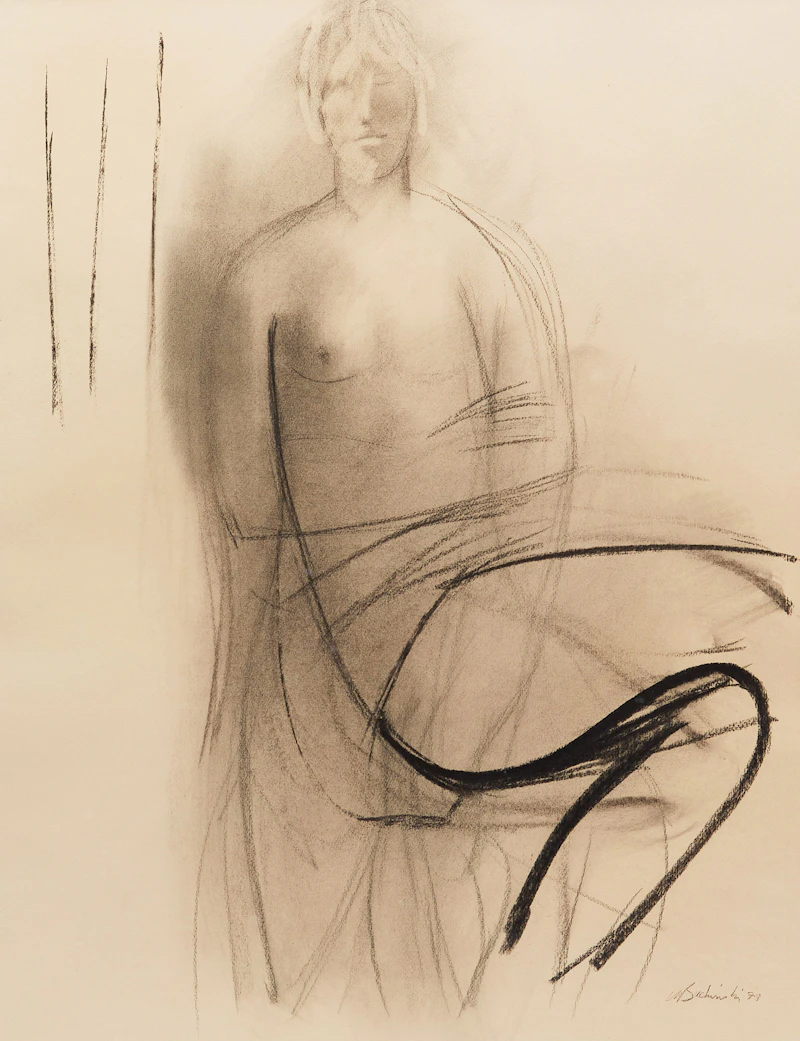 Seated Woman with Legs Crossed II by Walter Bachinski