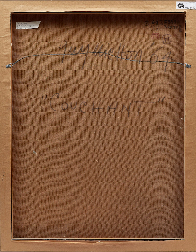 Guy Michon, Couchant , acrylic on board, 1964 - view 3