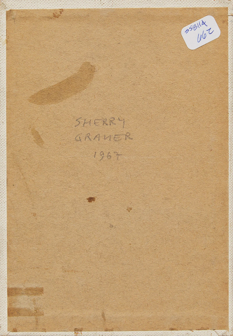 Sherry  Grauer, Seated Figure; Selection of Five Prints, oil on board; mixed media, 1967 - view 2