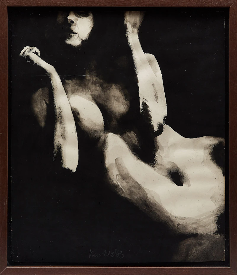 Robert Markle, Burlesque Series VII, gouache on paper, 1963 - view 2