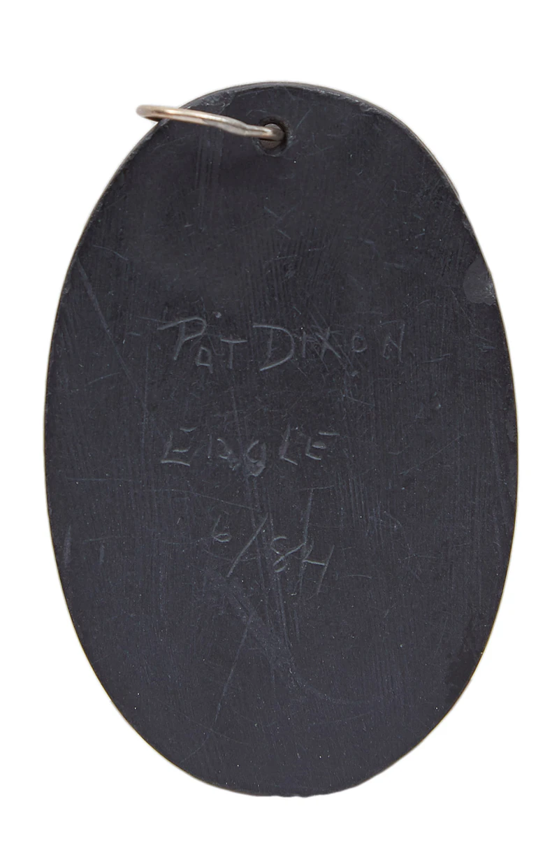 Pat Dixon, Eagle; Beaver; Killer Whale, two argillite pendants and one  brooch, 1984 - view 2