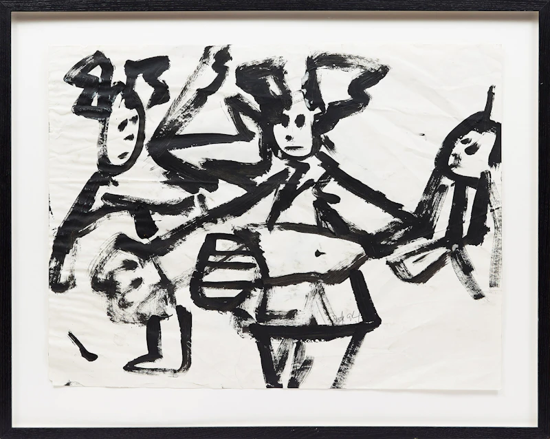 John Scott, Three Figures , ink on paper, 1994 - view 2