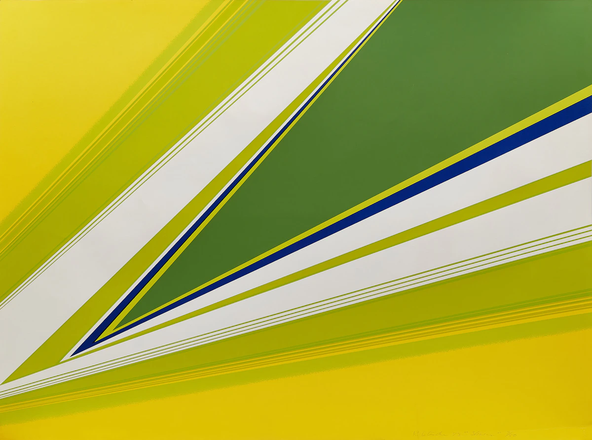 Rita Letendre, Sharas, colour silkscreen, 1973
