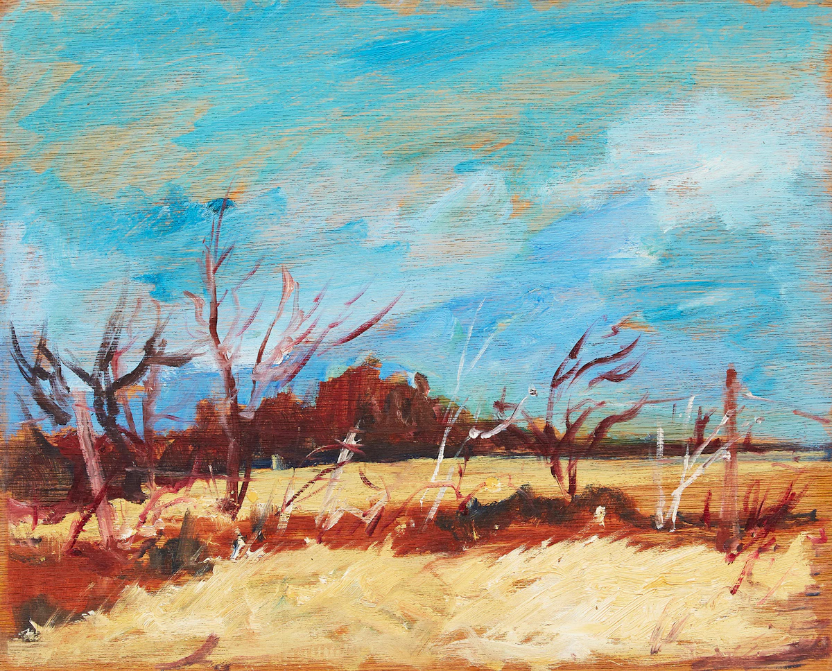 Bert Weir, Essex County , oil on board, circa 1960s