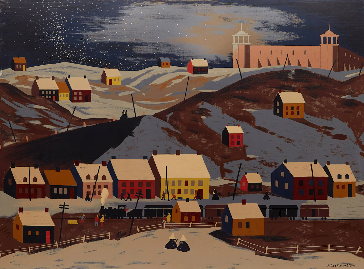 Sydney Hollinger Watson, St. Lawrence Town, Quebec, silkscreen