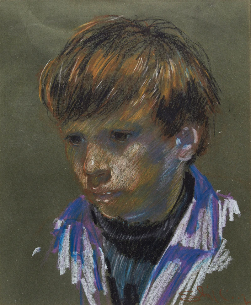 Portrait of a Young Boy by Arthur Shilling