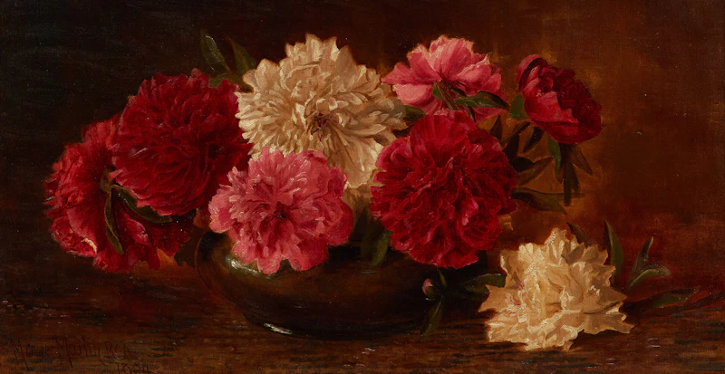 Floral Still Life by Thomas Mower Martin