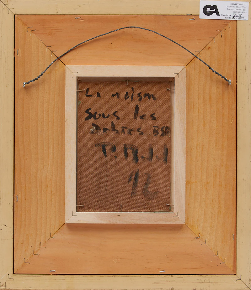 Pierre Bédard, La maison sous les arbres, oil on board - view 3