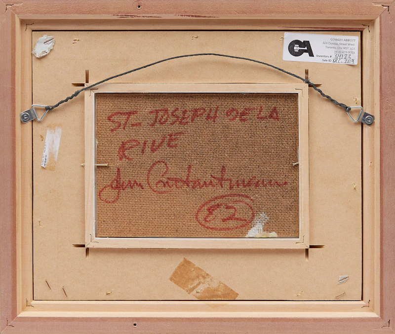 Jean Constantineau, St. Joseph de la Rive, oil on board, 1982 - view 3