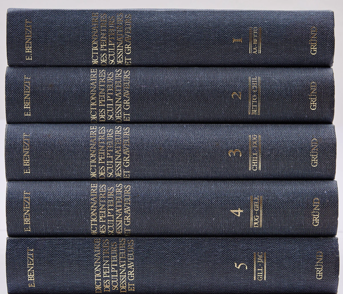 Books and Reference, Ten Volumes by E. Bénézit , 10 volumes