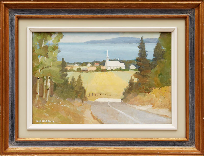 Thomas Keith Roberts, Road to St. André, oil on board - view 2