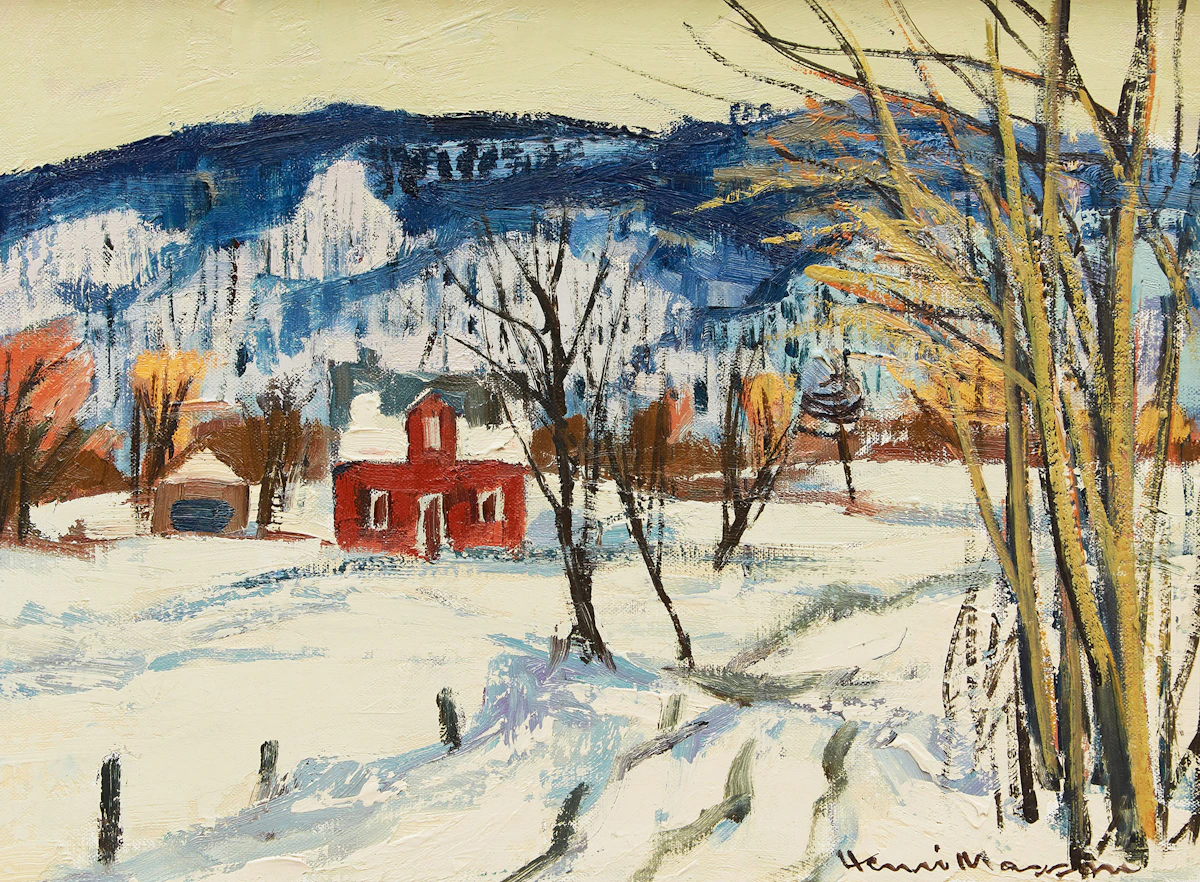 Henri Leopold Masson, Lucerne, Quebec, oil on canvas