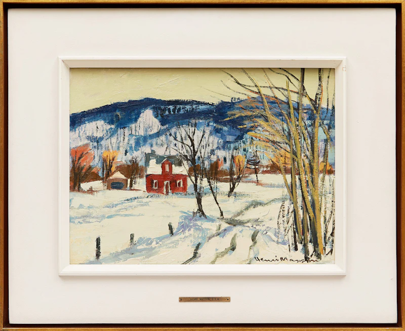 Henri Leopold Masson, Lucerne, Quebec, oil on canvas - view 2