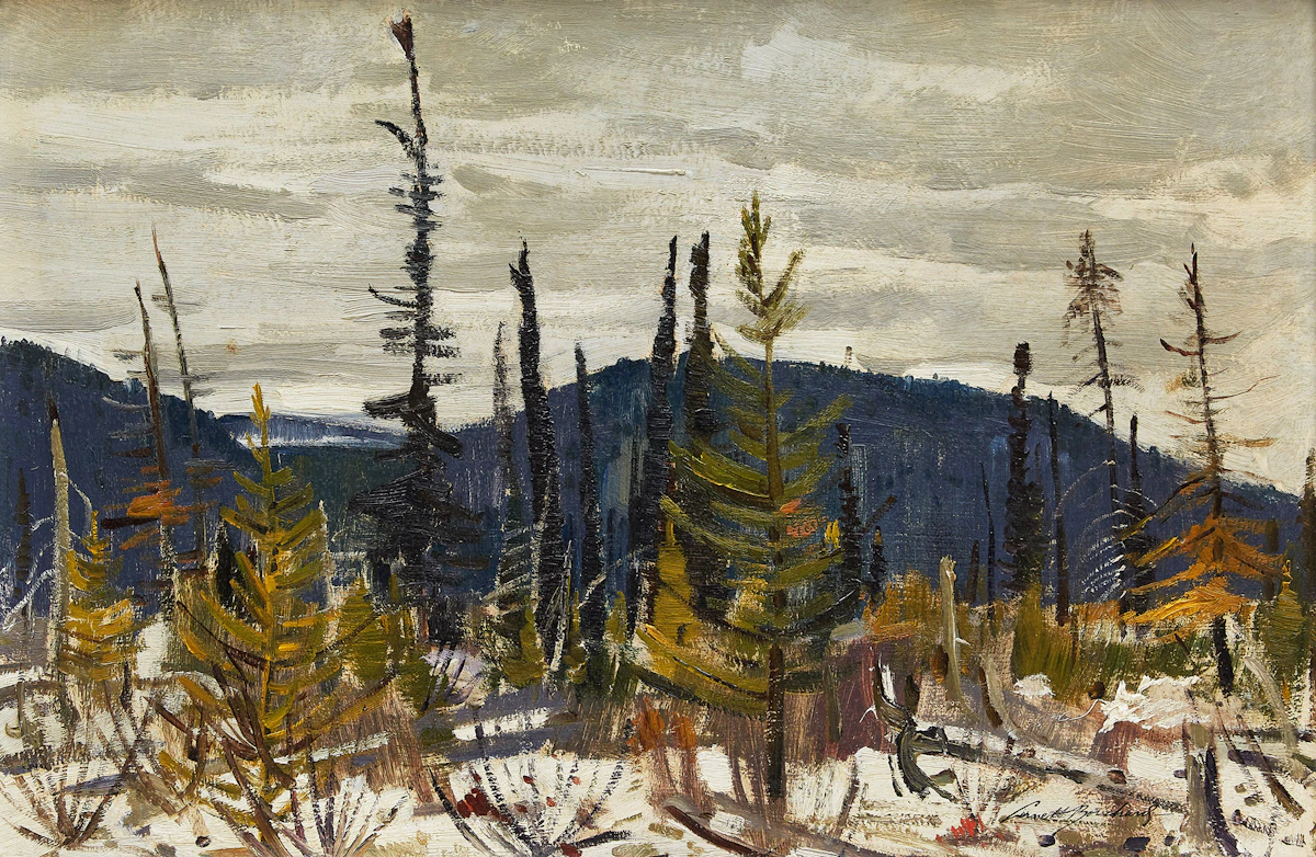 George Lorne Holland Bouchard, October, Provincial Park, St. Urbain District, oil on board