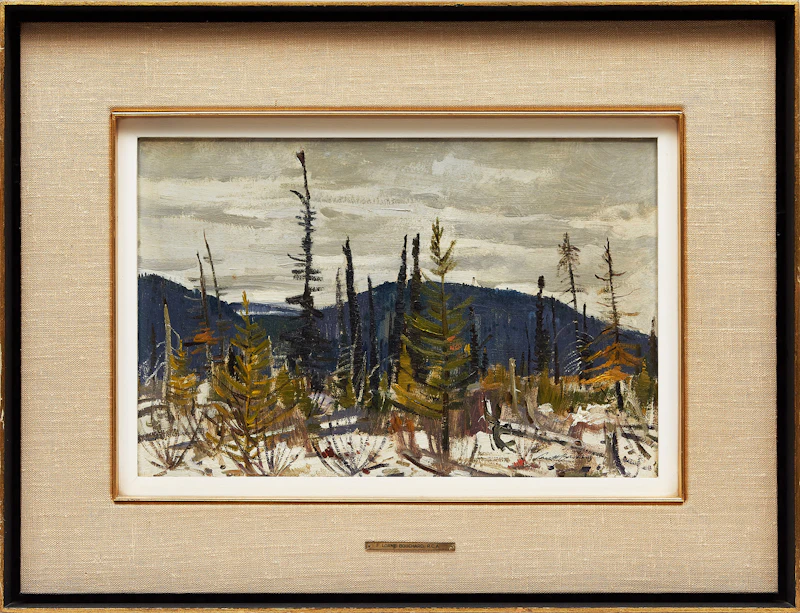 George Lorne Holland Bouchard, October, Provincial Park, St. Urbain District, oil on board - view 2