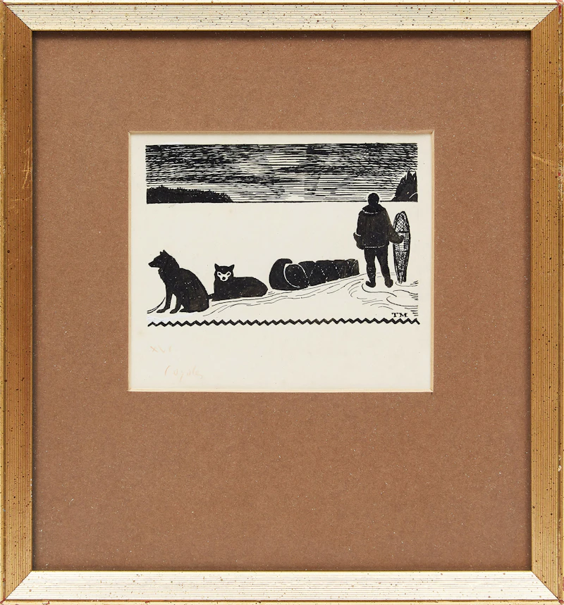 Thoreau MacDonald, Coyotes; Mountain Cloud, pair of woodcuts - view 2