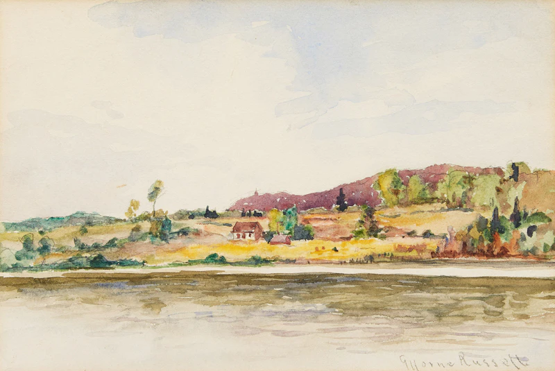Cottage by the River by George Horne Russell