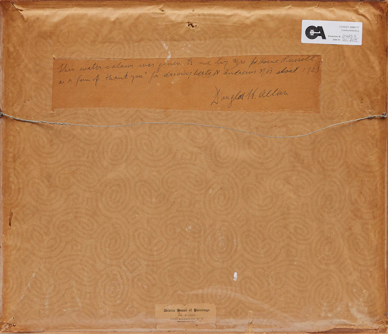 George Horne Russell, Cottage by the River, watercolour - view 3