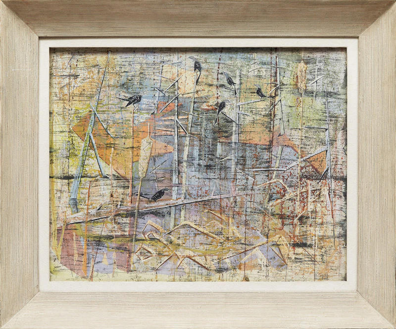 Bobs Cogill Haworth, Grackles by the River, watercolour - view 2