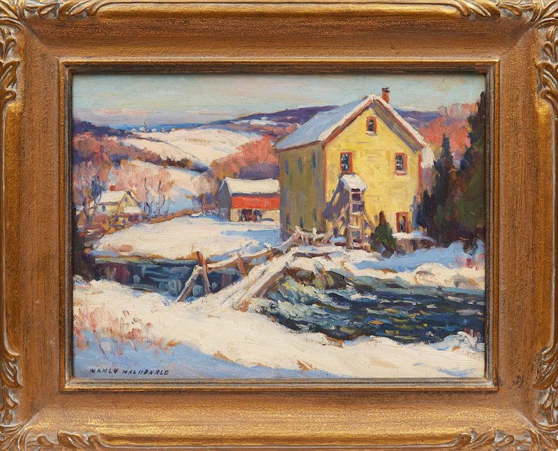 Manly Edward MacDonald, Farm in the Winter Valley, oil on canvas board - view 2