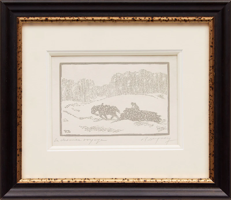 Rodolphe Duguay, Le dernier voyage, woodblock print - view 2
