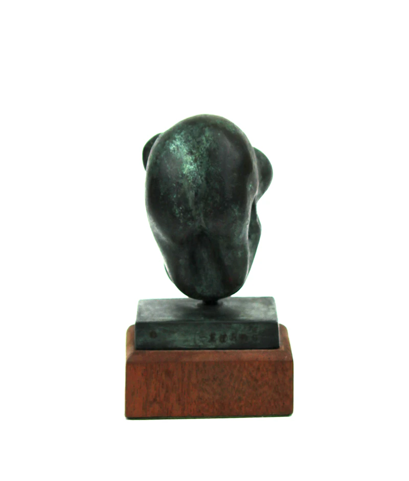 Sorel Etrog, Testina Study , bronze on a wooden base, 1969 - view 5
