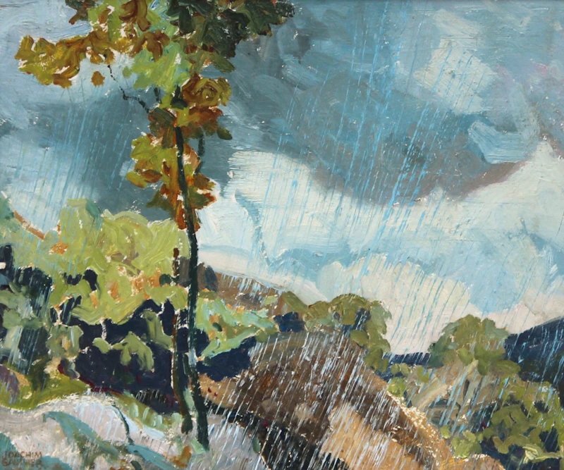 Rain - Haliburton, 1950 by Joachim George Gauthier
