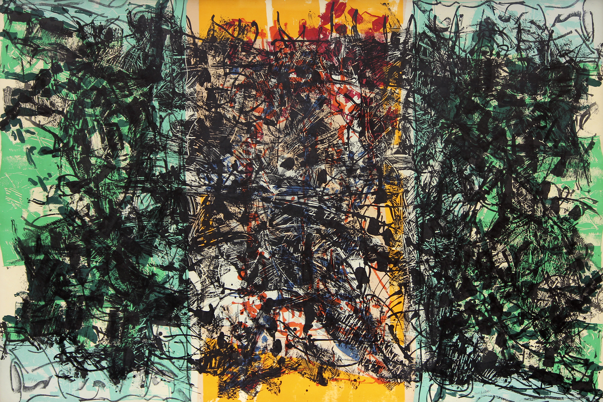 Jean Paul Riopelle - Triptyque orange, 1967 | Cowley Abbott