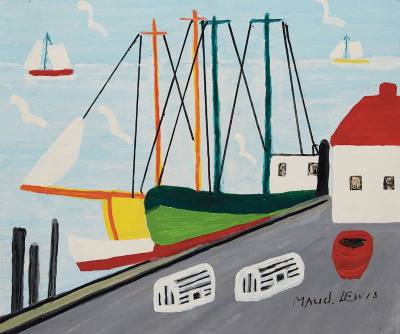 Harbour Scene by Maud Lewis