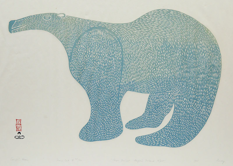 Large Bear  by Lucy Qinnuayuak