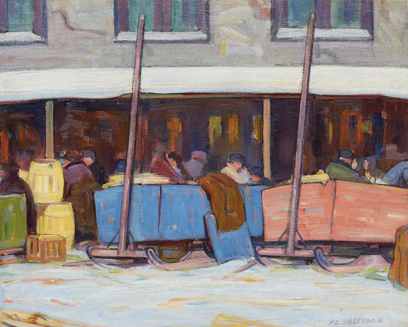 St. Lawrence Market by Peter Clapham Sheppard