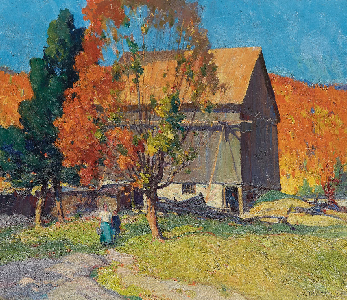 John William Beatty, Three Mile Lake, near Burk’s Falls, oil on canvas, 1934