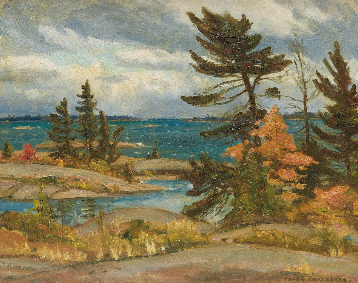 Frank Shirley Panabaker, Approaching Storm, Georgian Bay, oil on board