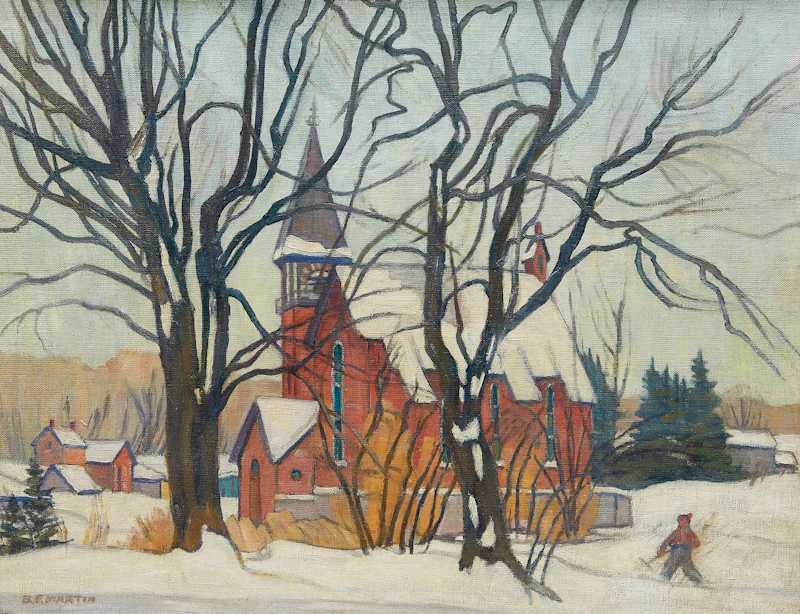 Village in Winter by Bernice Fenwick Martin