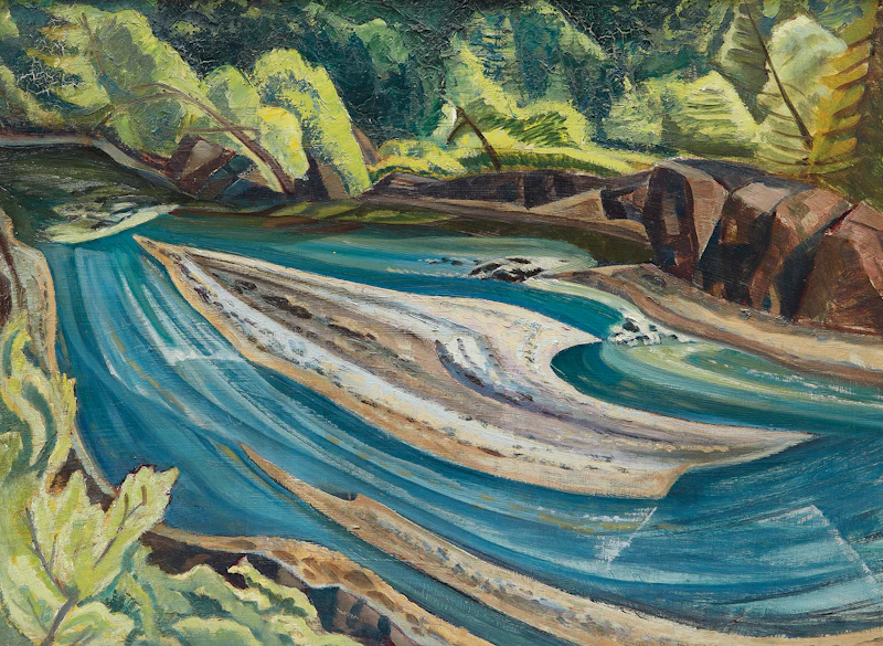 Cap Chat River by Yvonne McKague Housser