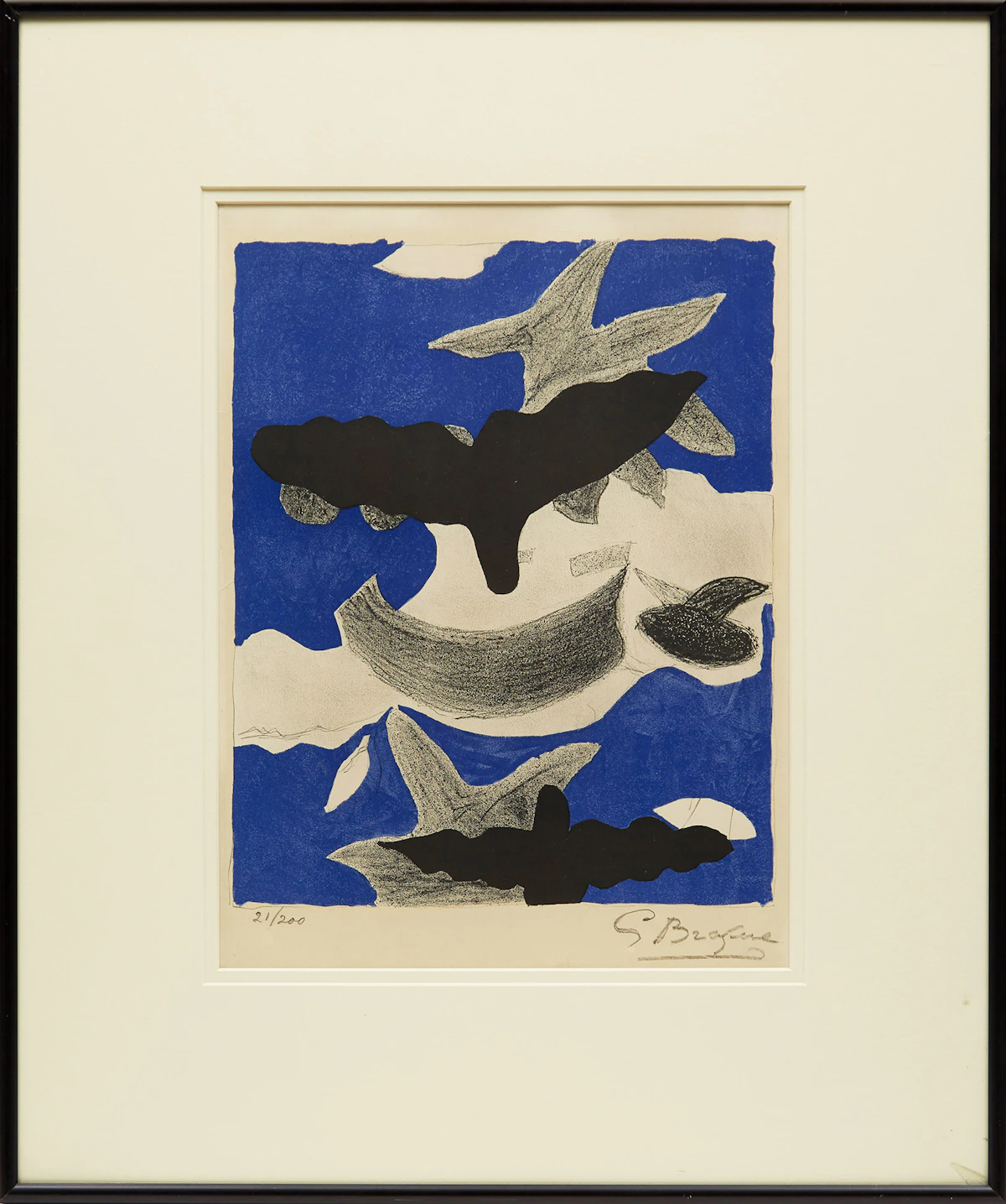 Georges Braque, Oiseaux, colour lithograph