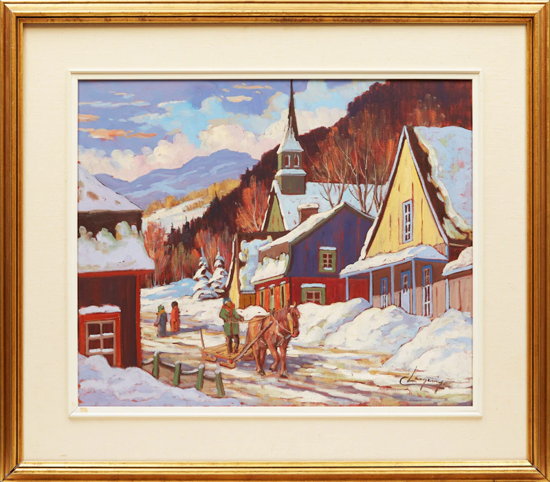 Claude Langevin, Coming Home, oil on canvas - view 2