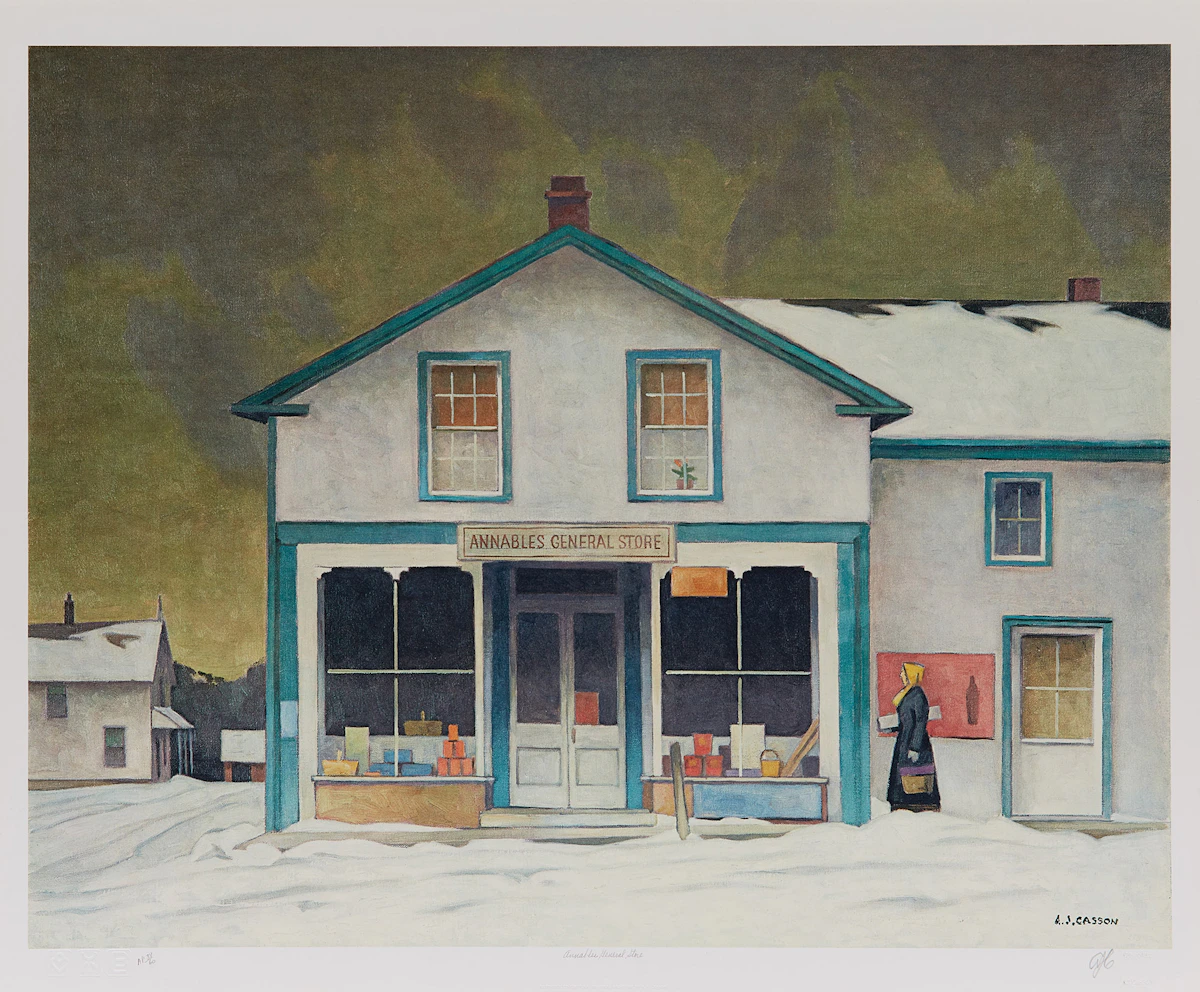 Alfred Joseph Casson, Annables General Store; Village House; Sunshine After Rain , three colour serigraphs
