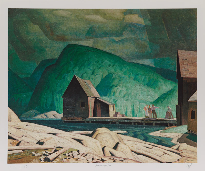 Alfred Joseph Casson, Annables General Store; Village House; Sunshine After Rain , three colour serigraphs - view 3