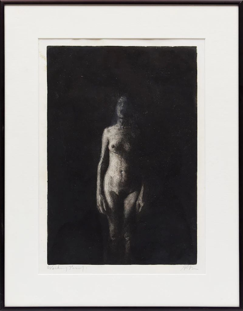 Hugh Seaforth Mackenzie, Female Nude, aquatint on zinc - view 2