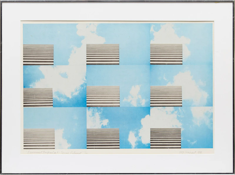 Serge Tousignant, Environment Transformé No. 3 - Terrace Outremont, colour lithograph, 1976 - view 2