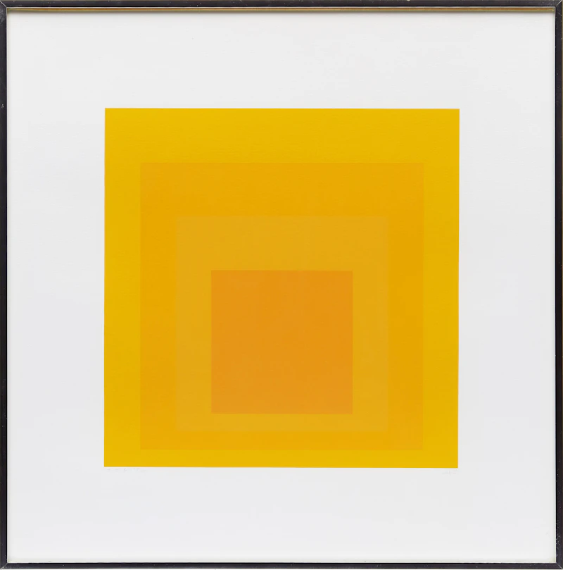 Josef Albers, I-S F, colour silkscreen, 1970 - view 2