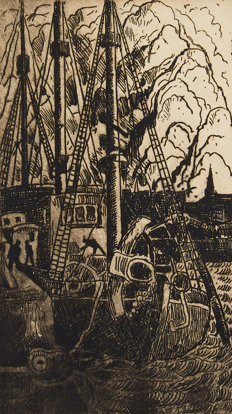 Marc-Aurèle Fortin, Montréal le port 