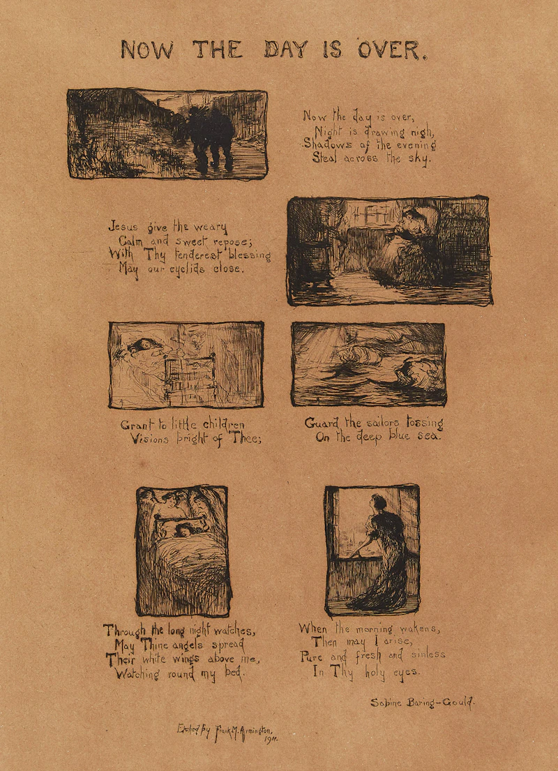 Frank Milton Armington, Now the Day is Over, etching, 1911 - view 1