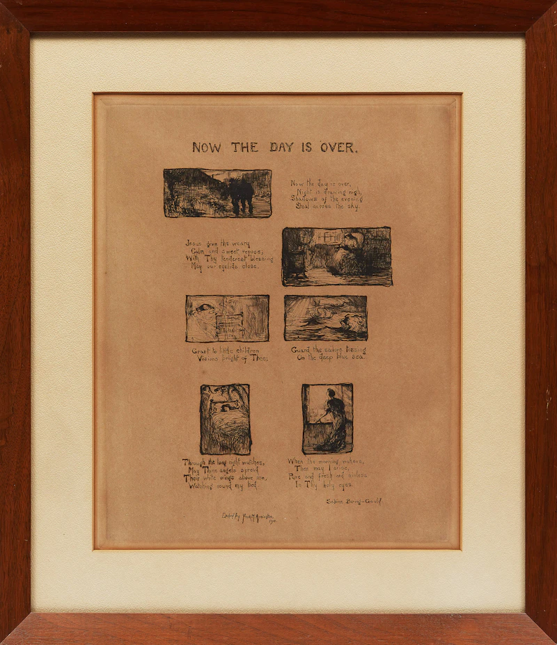 Frank Milton Armington, Now the Day is Over, etching, 1911 - view 2