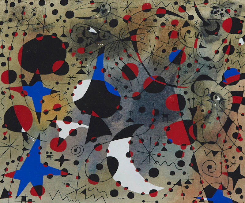 Joan Miró, Le Chant du Rossignol à minuit et al pluie matinale