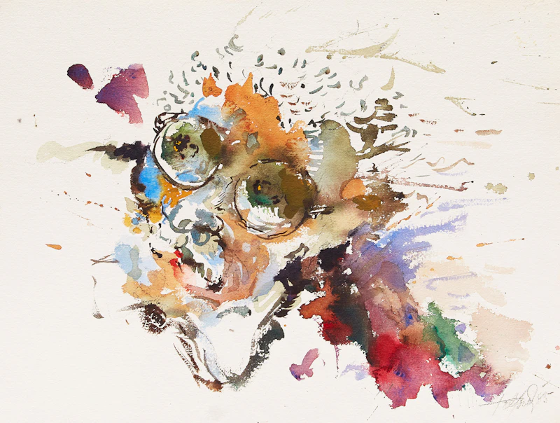 Three Works on Paper  by Telford Fenton