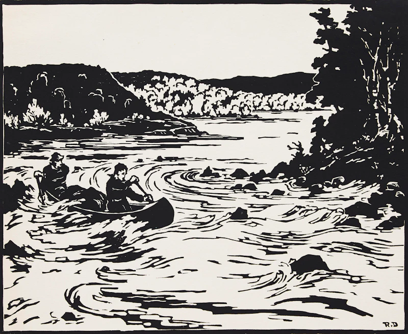 Rodolphe Duguay, Aurore boréale; Sur le St. Maurice, 21 avril 1936