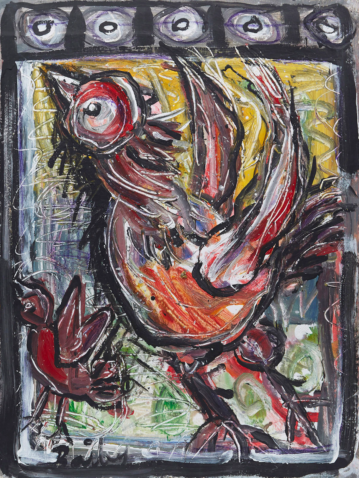 Guy Bailey, Untitled , oil on paper